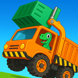 Dinosaur Garbage Truck Games icon