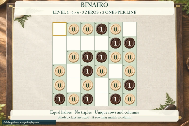 Binairo cover illustration