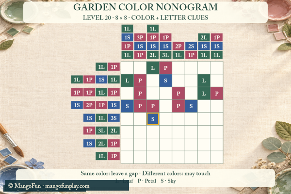 Garden Color Nonogram cover illustration