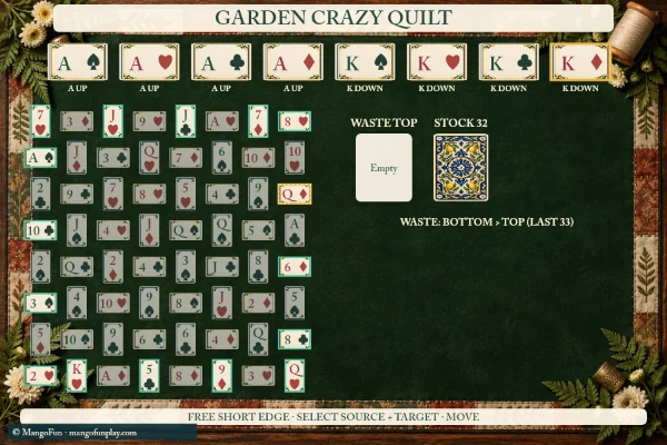 Garden Crazy Quilt cover illustration