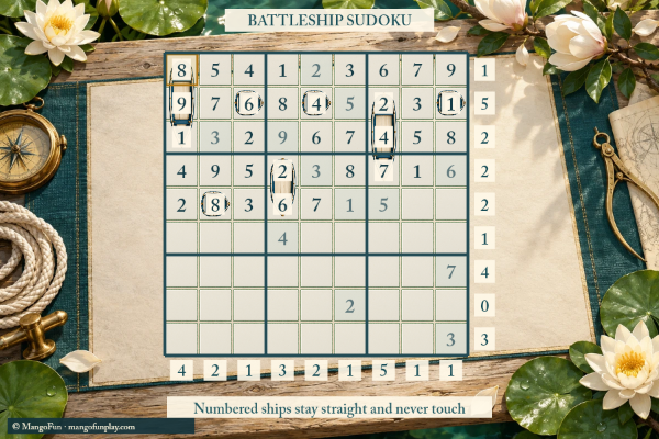 Garden Fleet Sudoku cover illustration