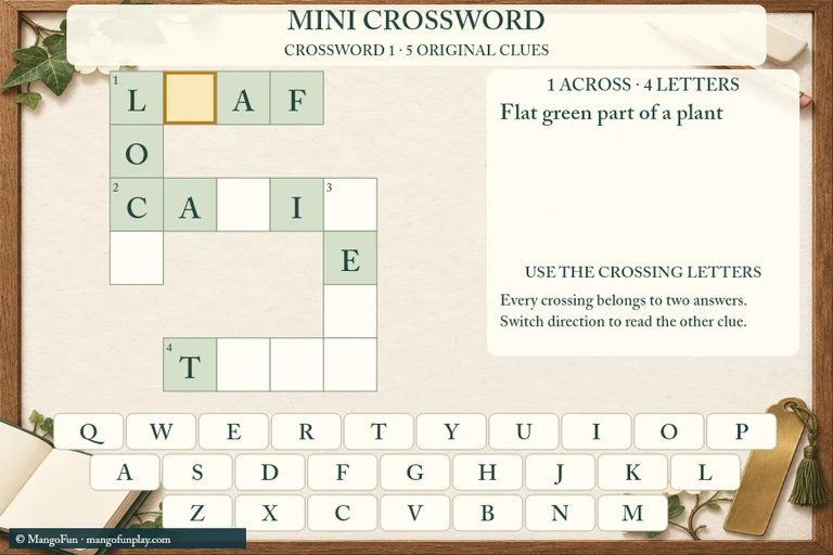 Mini Crossword cover illustration