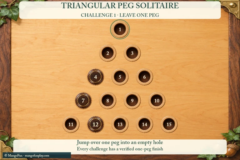 Triangular Peg Solitaire cover illustration