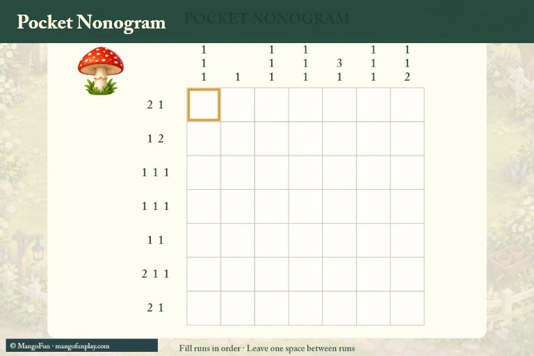 Pocket Nonogram cover illustration